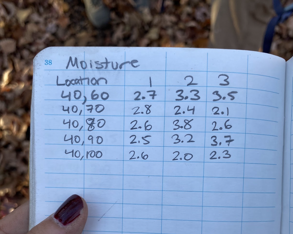 Moisture sensor fieldwork